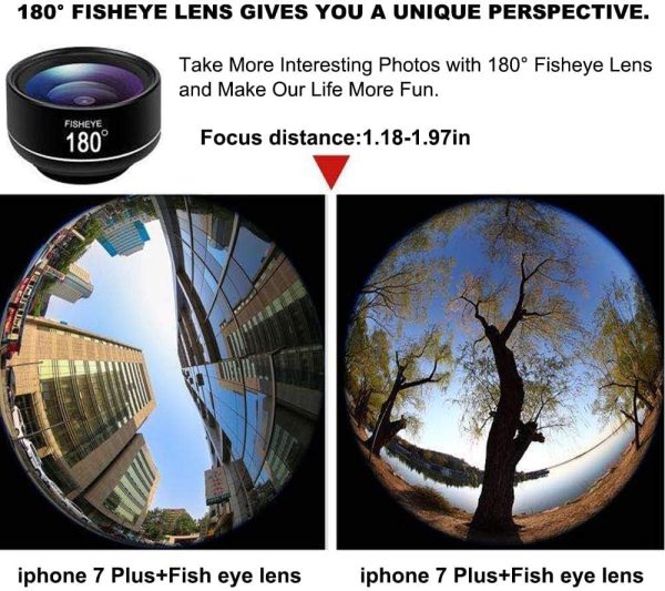 180° fisheye Lens for iPhone Samsung Google Android Smartphone,with Clip,Cell Phone Lens,anamorphic Lens,Funny Pictures - Image 3