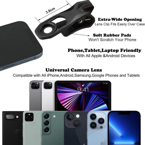 180° fisheye Lens for iPhone Samsung Google Android Smartphone,with Clip,Cell Phone Lens,anamorphic Lens,Funny Pictures - Image 5
