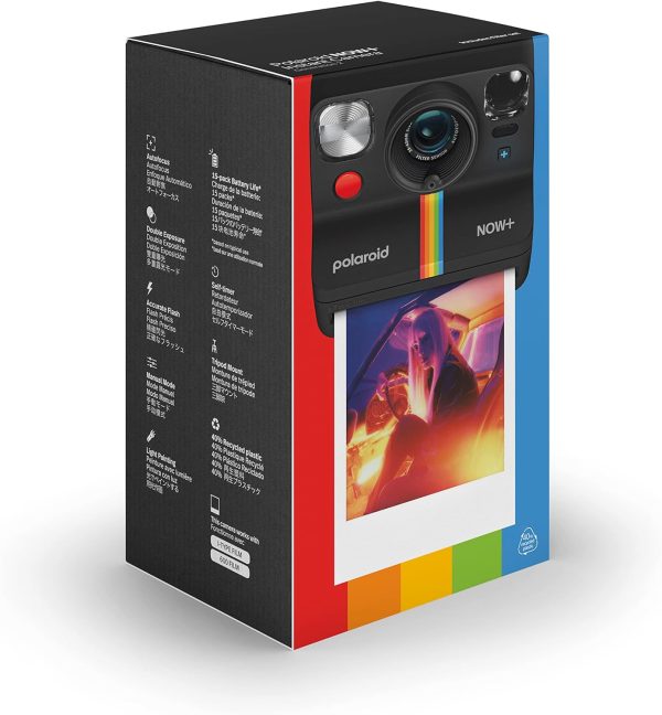 Now+ Generation 2 - Camera + Film Bundle (16 Photos Included) - Black - Bluetooth Connected App Controlled Instant Film Camera-6250 - Image 5
